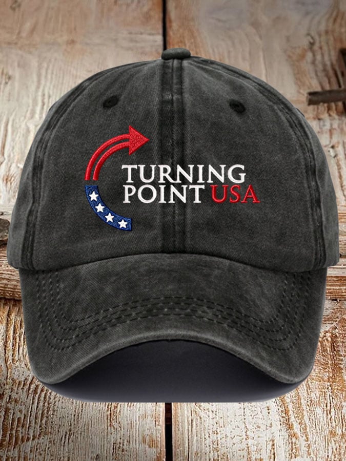Retro Turning Point Print Baseball Cap