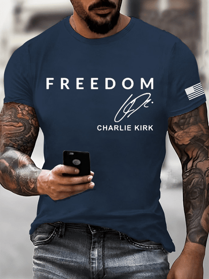 Men's Freedom Print T-Shirt
