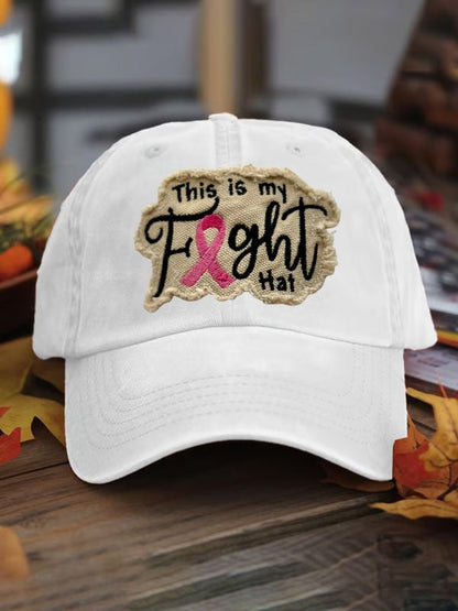 Unisex This Is My Fight Hat Print Baseball Cap