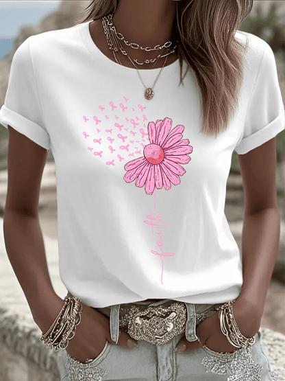 Women's Breast Cancer Faith T-Shirt