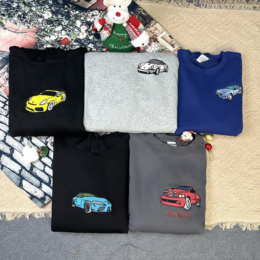 Klamay™ Plus Velvet Style-Customized Car Craft Sweatshirt/Hoodies, Car Enthusiast Gifts