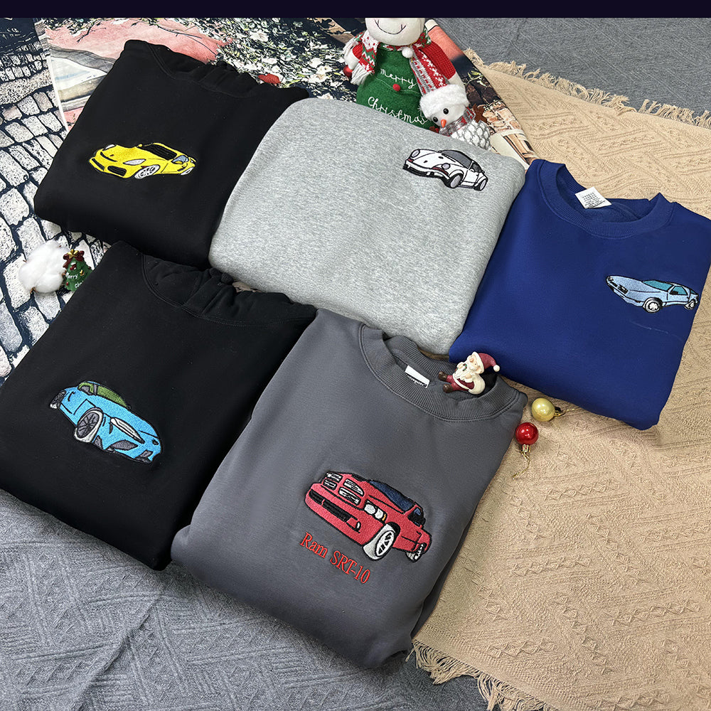 Klamay™ Plus Velvet Style-Customized Car Craft Sweatshirt/Hoodies, Car Enthusiast Gifts