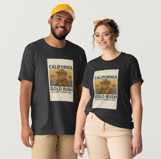 California Gold Rush  Unisex Premium Exclusive Design T-Shirt