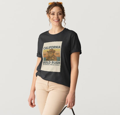 California Gold Rush  Unisex Premium Exclusive Design T-Shirt