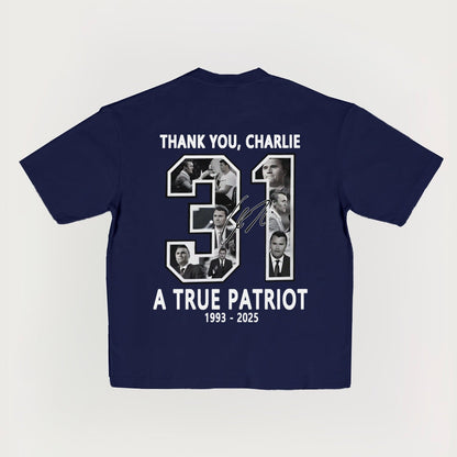 Freedom Charlie Kirk Two Side Tshirt