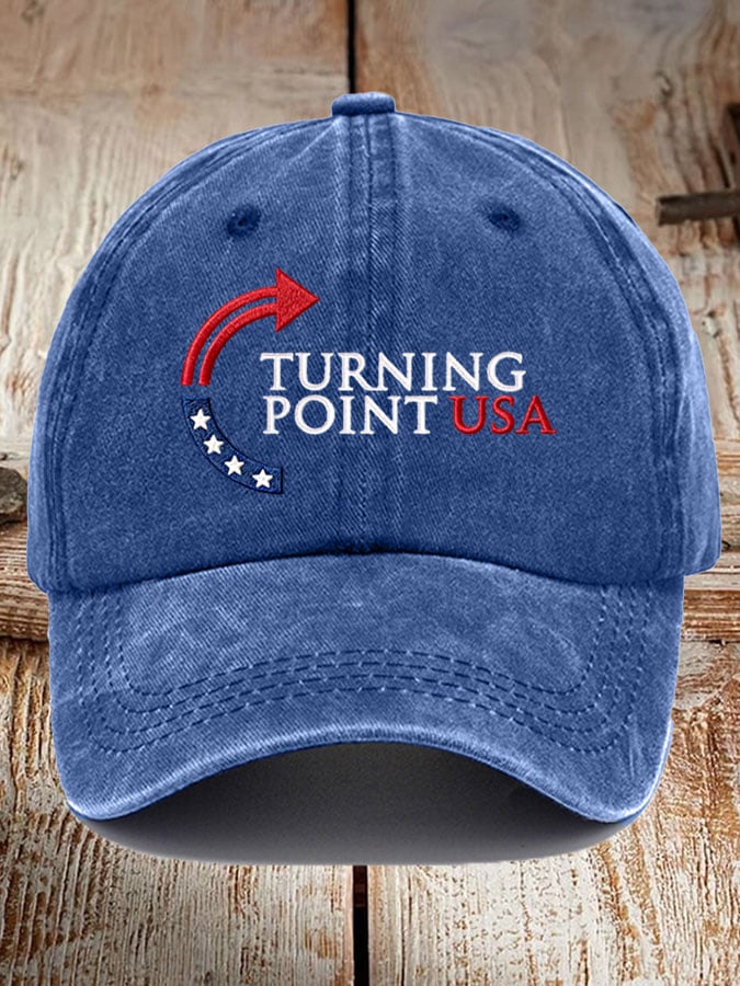 Retro Turning Point Print Baseball Cap