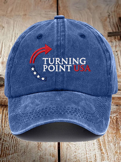 Retro Turning Point Print Baseball Cap