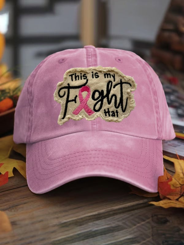 Unisex This Is My Fight Hat Print Baseball Cap