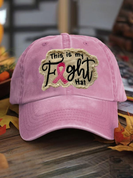 Unisex This Is My Fight Hat Print Baseball Cap