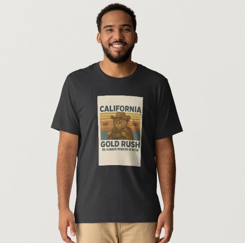 California Gold Rush  Unisex Premium Exclusive Design T-Shirt