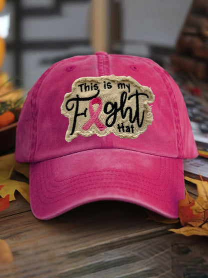 Unisex This Is My Fight Hat Print Baseball Cap