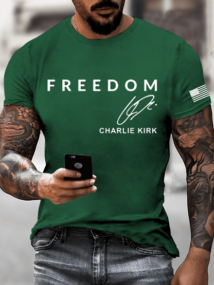 Men's Freedom Print T-Shirt