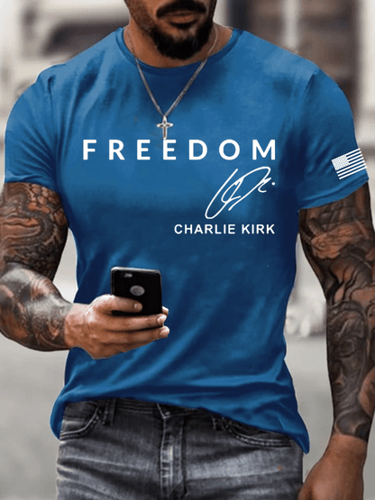 Men's Freedom Print T-Shirt
