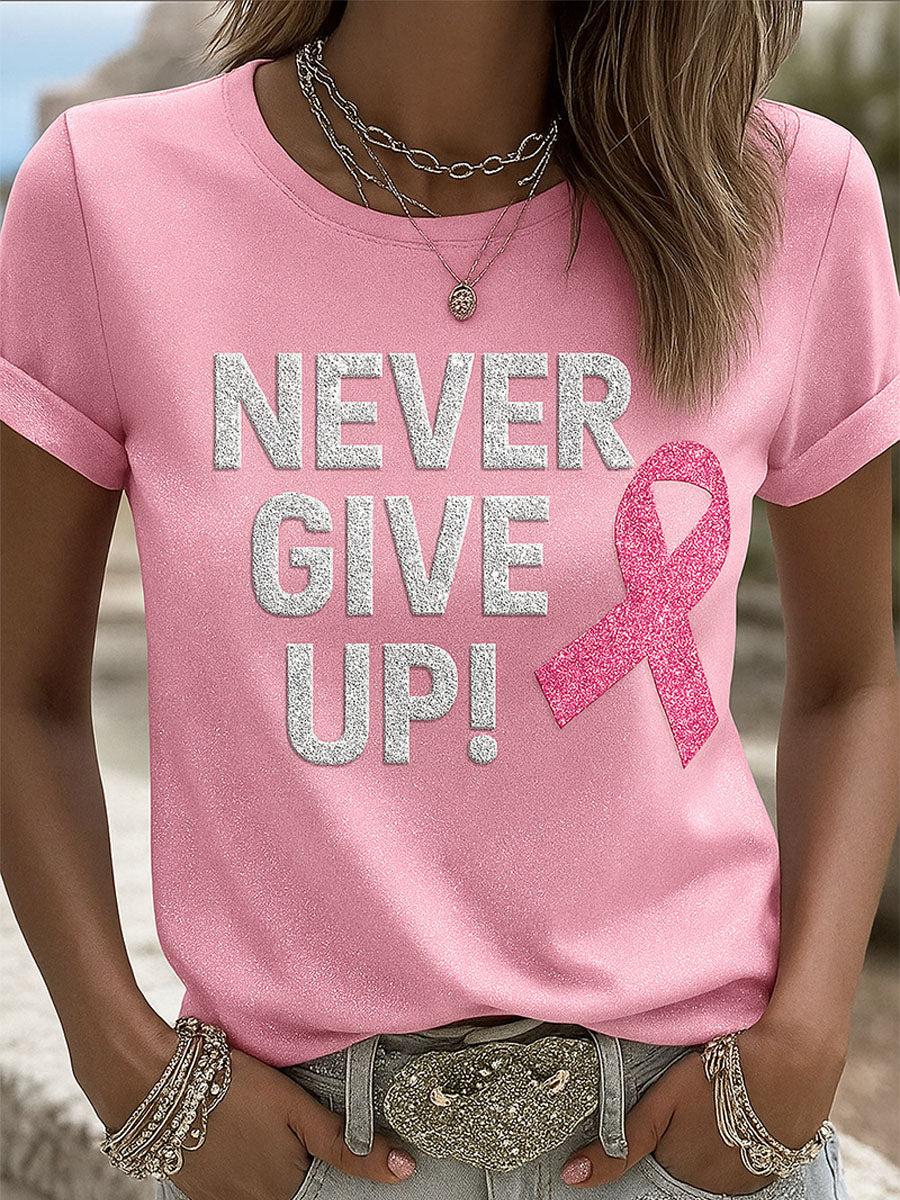 Breast Cancer Pink October Art Print T-shirt