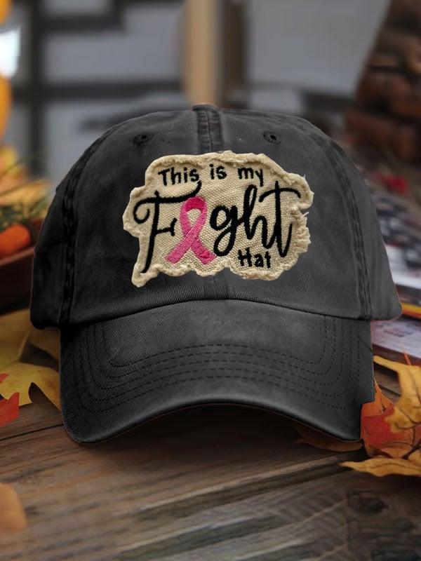 Unisex This Is My Fight Hat Print Baseball Cap