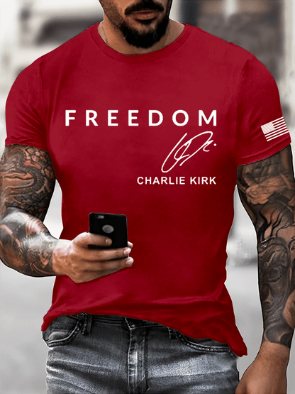 Men's Freedom Print T-Shirt