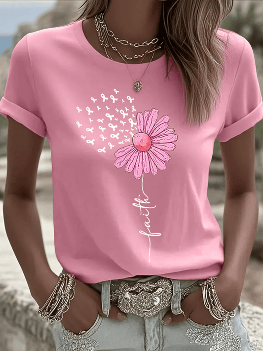 Women's Breast Cancer Faith T-Shirt