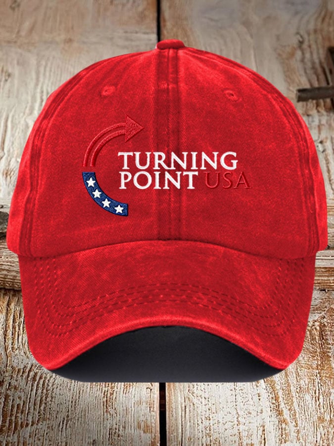 Retro Turning Point Print Baseball Cap